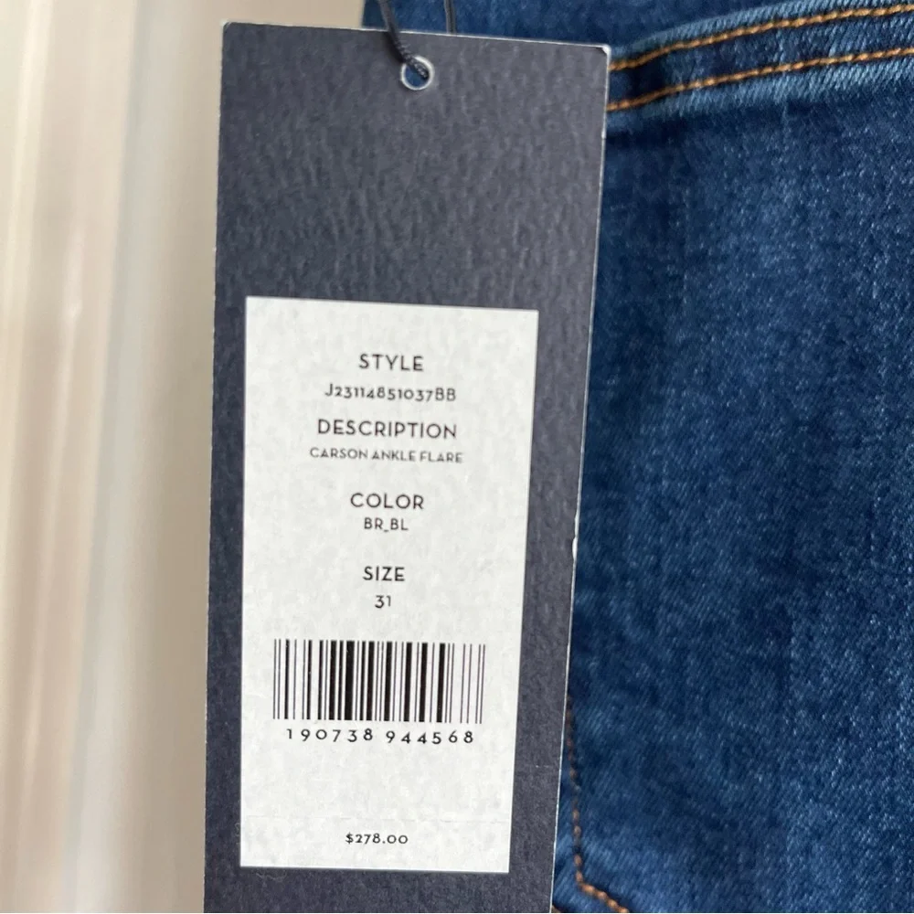 NWT Veronica Beard Carson Ankle Kick Flare in Bright blue size 31